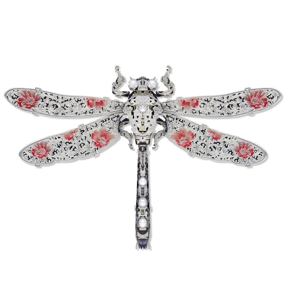 (libélula) Kit De Modelo De Broche De Inseto Em Metal 3d