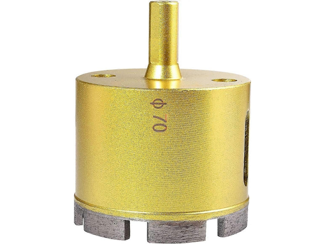 Broca Hueca de Diamante 70mm para Pizarra, Mármore, Vidro | S/MARCA