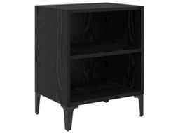 Conjunto 1 Mesa-de-cabeceira Vidaxl Preto Derivados De Madeira (40 X 30 X 50 Cm)