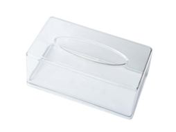 Portatissue De Acrílico Transparente Rectangular Para Baño Dormitorio Sala Cocina Organizador De Pañuelos Faciales 2025