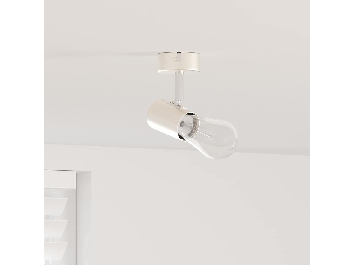 Vidaxl Foco De Teto Com Holofotes Níquel 6,5 X 6 X 11,5 Cm Metal