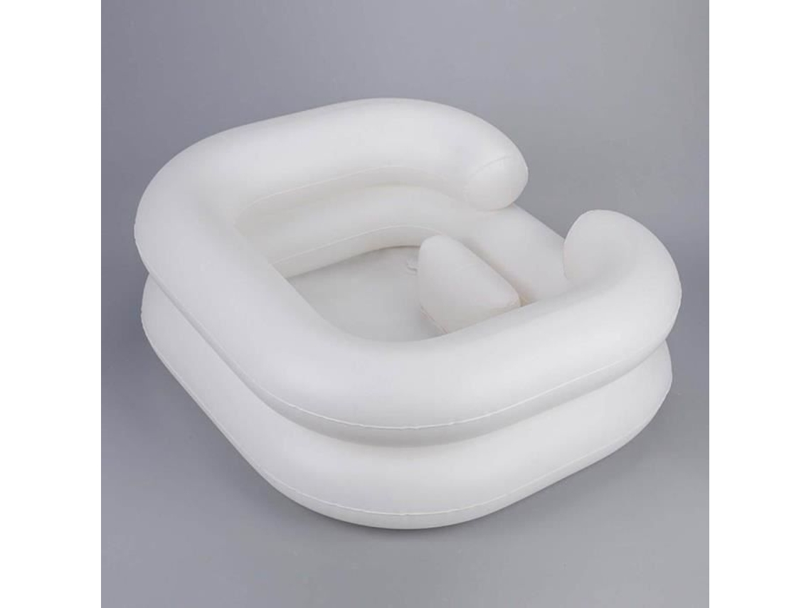 Lavatório de Cabeça Inflável Portátil Lavatório de Cabeça em Pvc para Cabeleireiro Lavatório de Cabelo para Idosos Grávidas MIOLOE