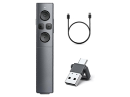 Controle Remoto De Apresentação 2 Em 1 Usb Tipo C, Recarregável E Sem Fio, Para Powerpo
