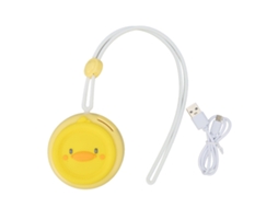 Abanico Colgante De Cuello Recargable Mini Con Cuerda Ajustable 3 Niveles Sin Aspas Para Exterior