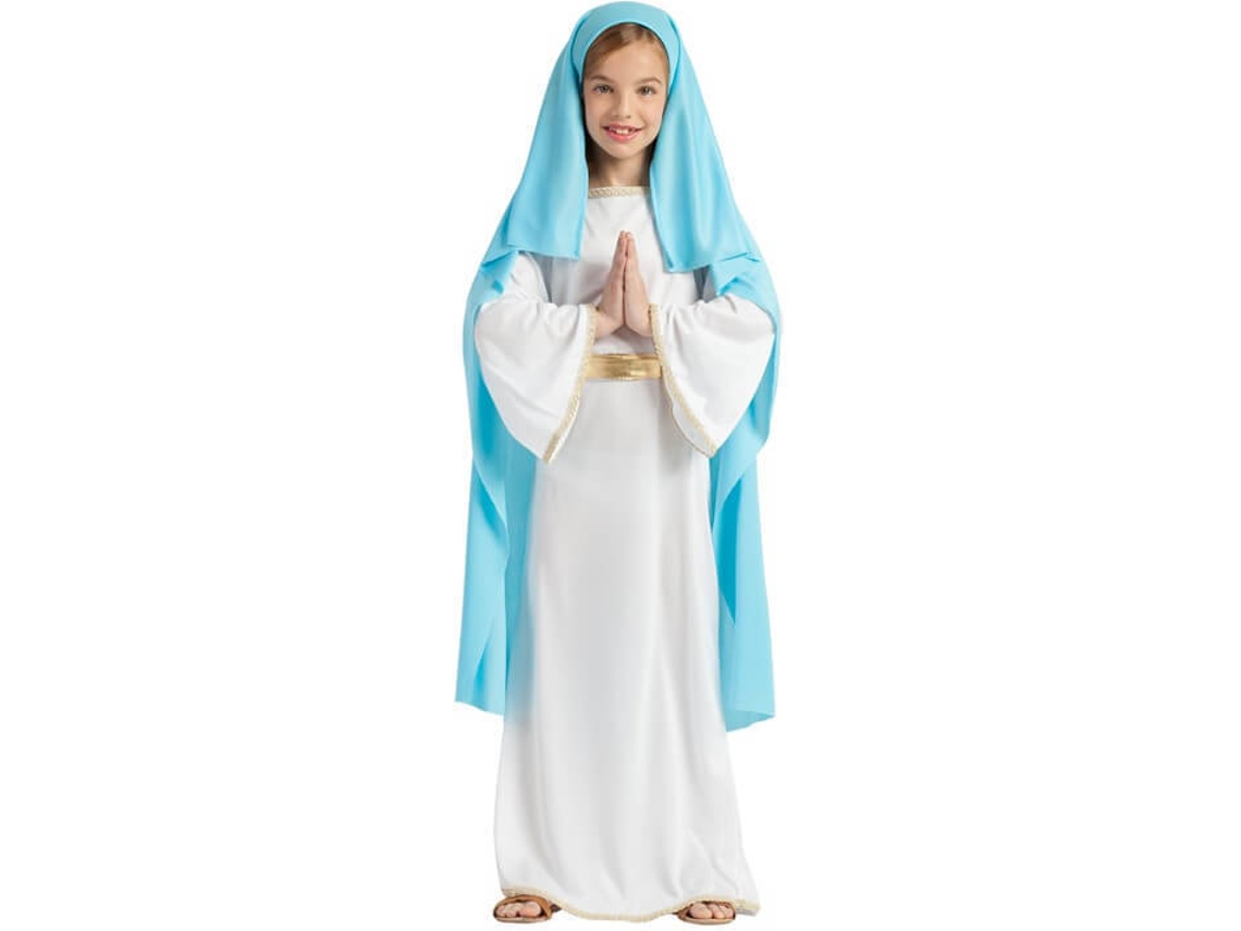Fato de Menina DISFRAZZES Virgem Maria Com Véu (Tam: 7 a 9 anos)