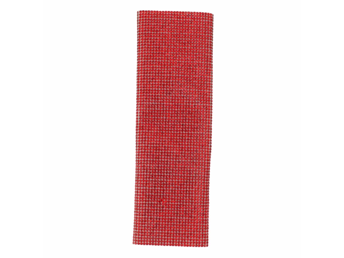 Estojo para microfone S/MARCA, com strass vermelhos, universal, para shows e bares.