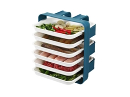Organizador de Parede 6 Camadas para Cozinha Prato de Preparo