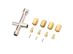 Adaptador de cubo hexagonal de latão de 10 mm para carros RC, extensor antivibração, conjunto combinado de fácil instalação
