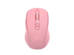 Rato Yizhood W 718 2.4g Silencioso Sem Fios Recarregável Bt Sem Fios Para Jogos De Computador Para Pc Portátil 1600dpi Rosa