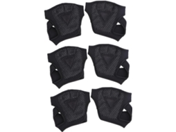 Mipcase Conjunto De 3-luvas Sem Dedos Para Levantamento Peso, Academia, Com Suporte Para Garrafa De Água, Cinto De