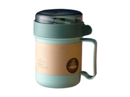 Caneca de Sopa Isolada 500ml com Tampa e Colher | S/MARCA
