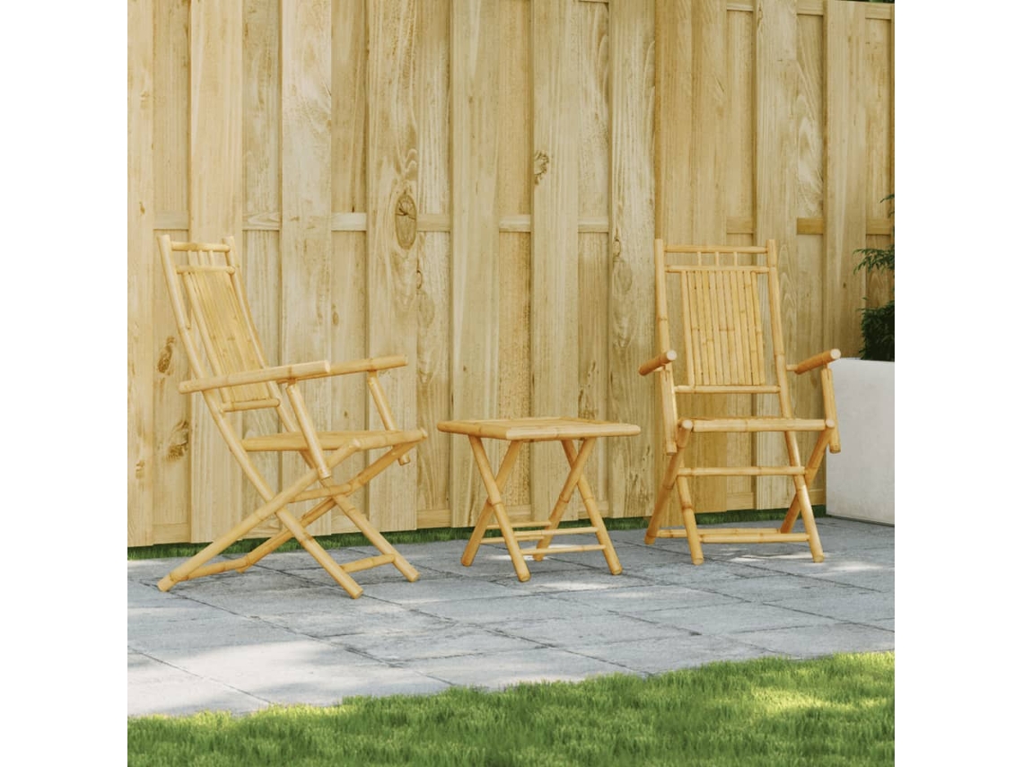 Conjunto de Móveis de Jardim HARLANV1 com sofá, paletes, madeira natural