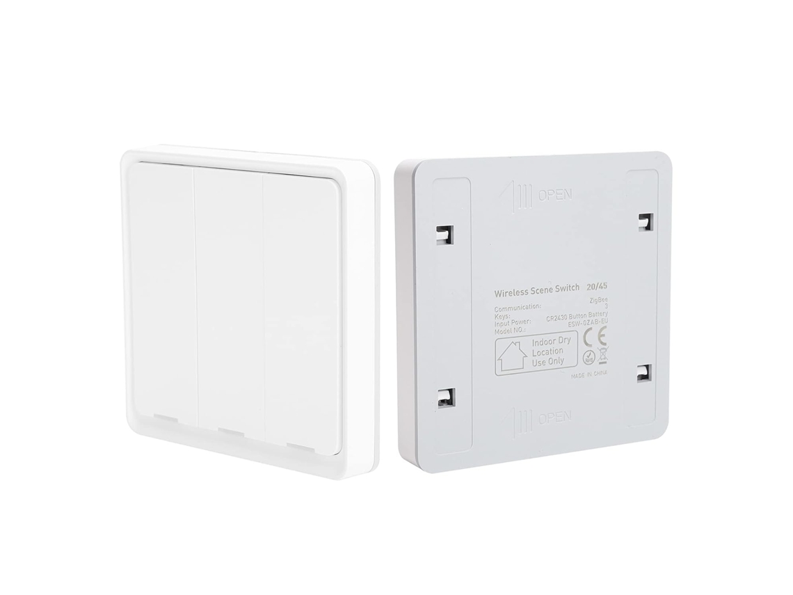 Painel De Controle Zigbee Sem Fio Alomejor Para Cenas Em Corredores, Interruptor De Luz Alimentado Por Bateria