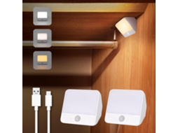 Luz Noturna Interna Com Sensor De Movimento E Bateria Recarregável
