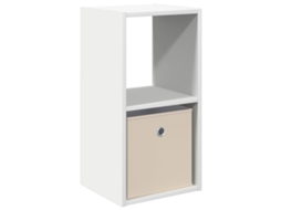 Conjunto 1 Mesa-de-cabeceira Vidaxl Branco Derivados De Madeira (30,5 X 27 X 59,5 Cm)