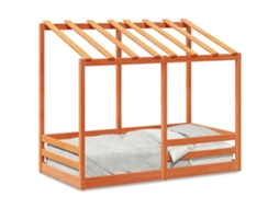 Kids' Bed, Kids' Beds Vidaxl Marrom Madeira De Pinho (80 X 160 Cm)