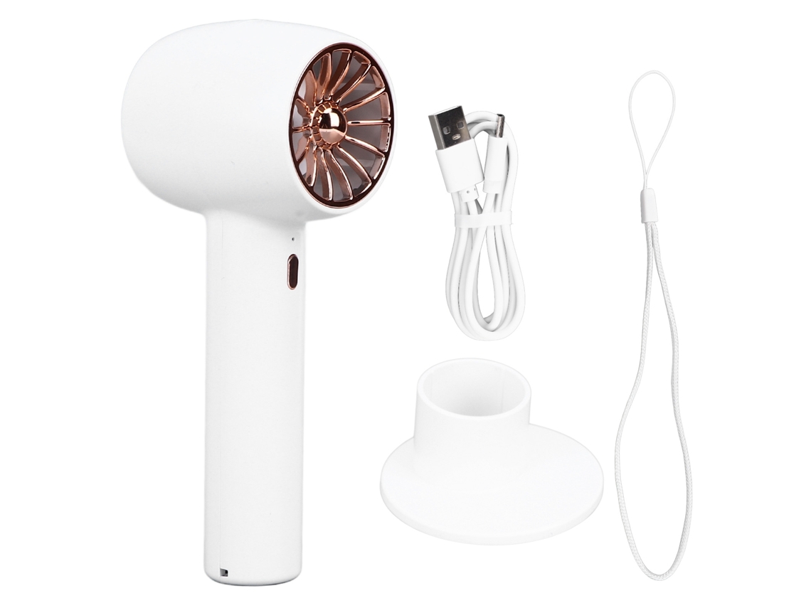Ventilador Portátil Usb com 3 Velocidades Cor Branco