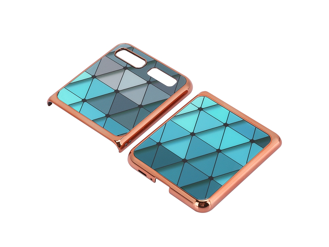 Capa LAXISCREED Samsung Galaxy Z Flip Vidro Temperado Padrão Diamante