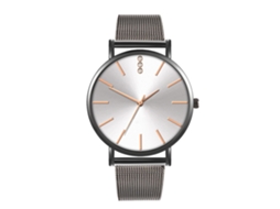 Reloj De Moda Para Parejas Con Correa De Malla Dial Redondo Cuarzo Unisex