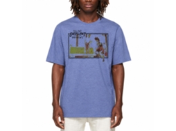 Rockinstone Bill And Ted Rock Sesh Heather Light Blue Adult T-shirt Size:l