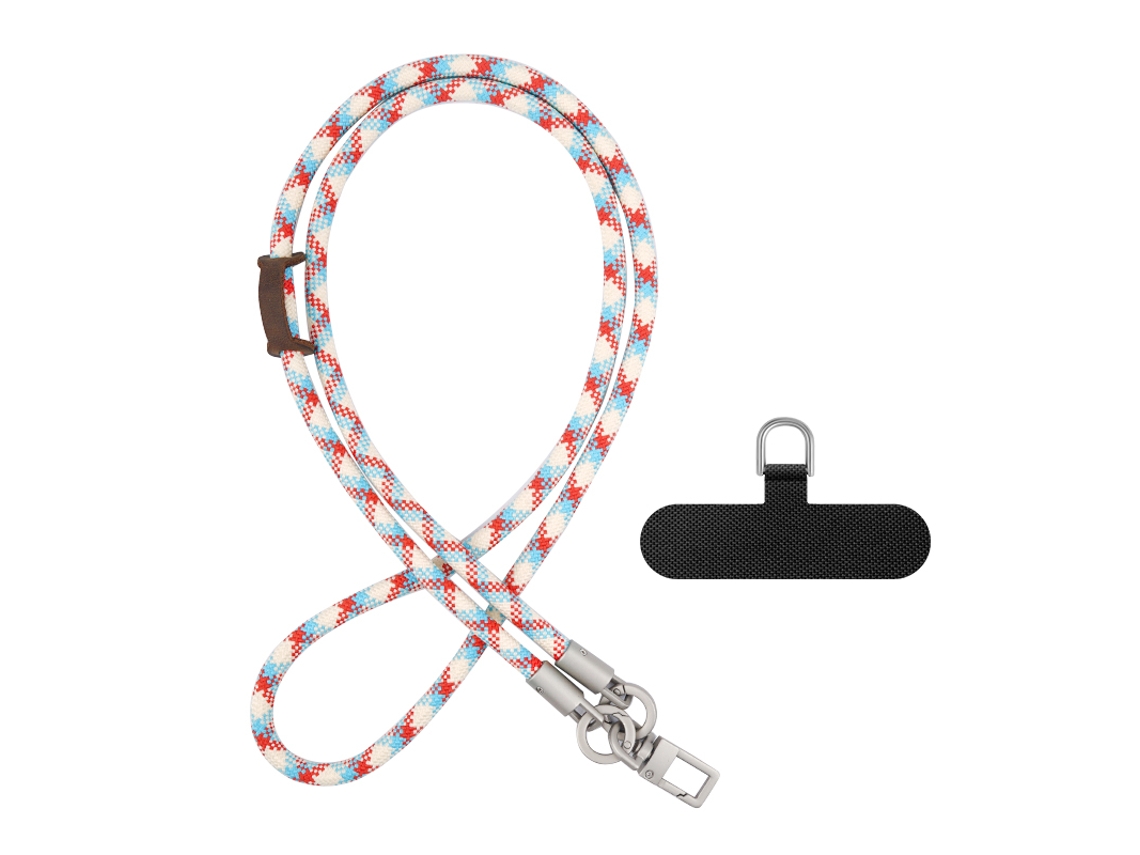 Correia De Cordão Para Celular Qu-7mm, Correia De Poliéster Anti-perda Para Acampamento Ao Ar Livre Premium