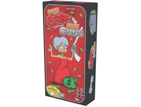 Jogo de Tabuleiro  More Cash N More Guns (Inglês - Idade Mínima: 10 Anos)