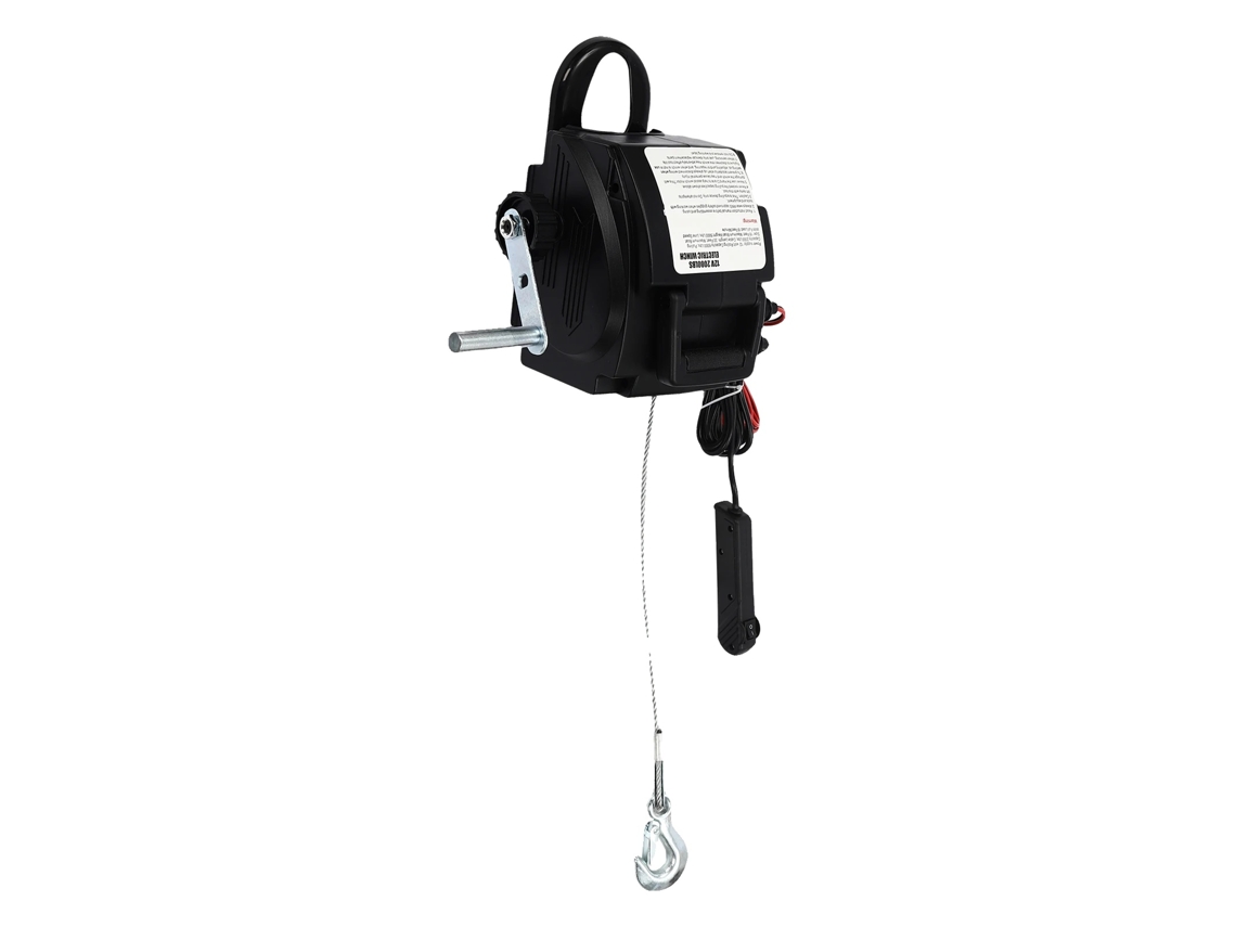 Guincho Elétrico, Materiais Duráveis, Motor Potente, Preto