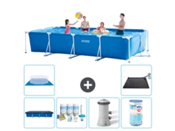 Intex Piscina Com Estrutura Retangular - 450x220x84 Cm - 7-peças S30294