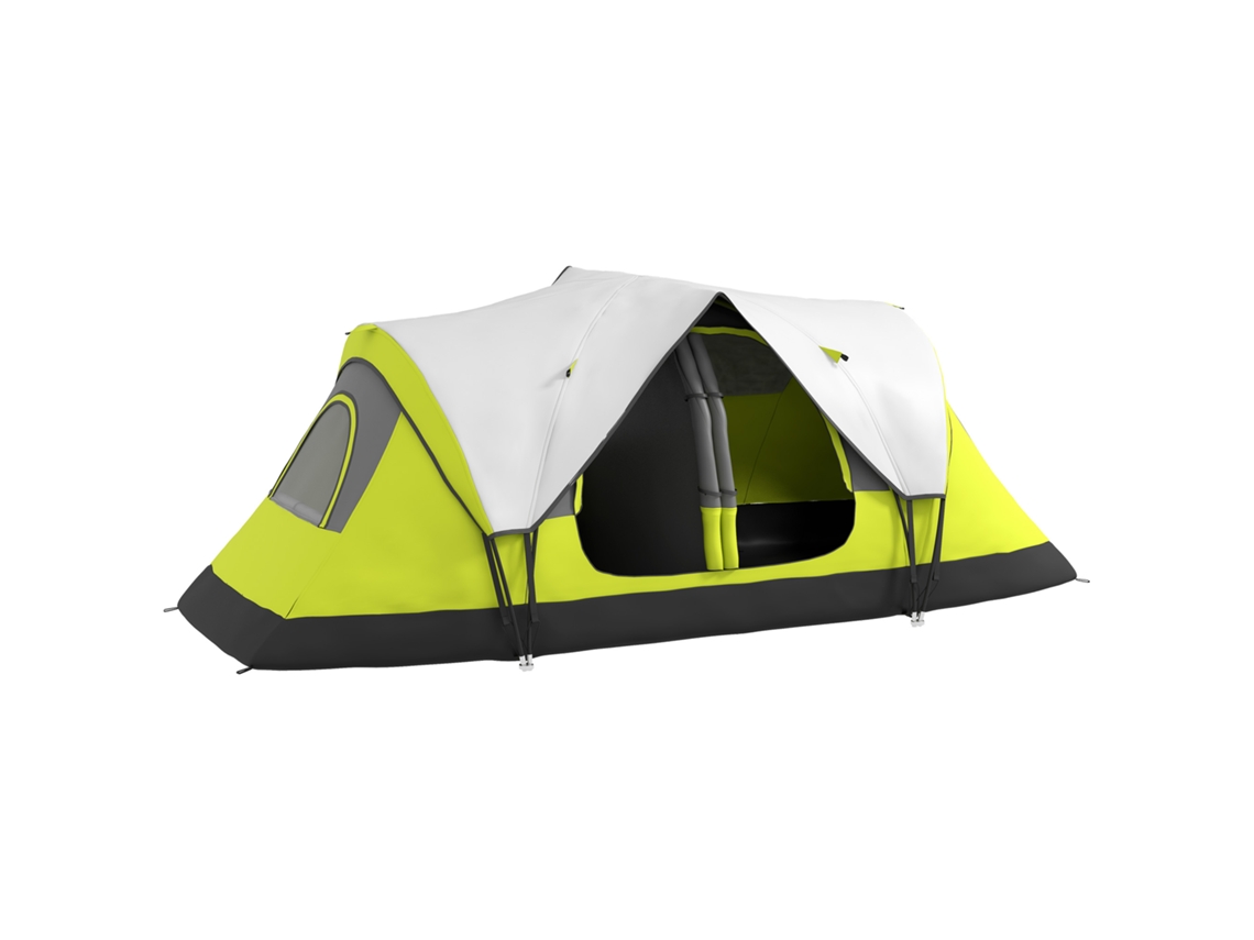 Barraca de Camping BISBISOUS para 6 pessoas com 2 espaços separados 450x215x180cm