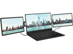 Monitor Portátil Para Laptop, Acessório Ultrafino Com Dois Monitores Externos Para Laptops, Ideal Para Adultos, Estudantes, Professores Gokoco