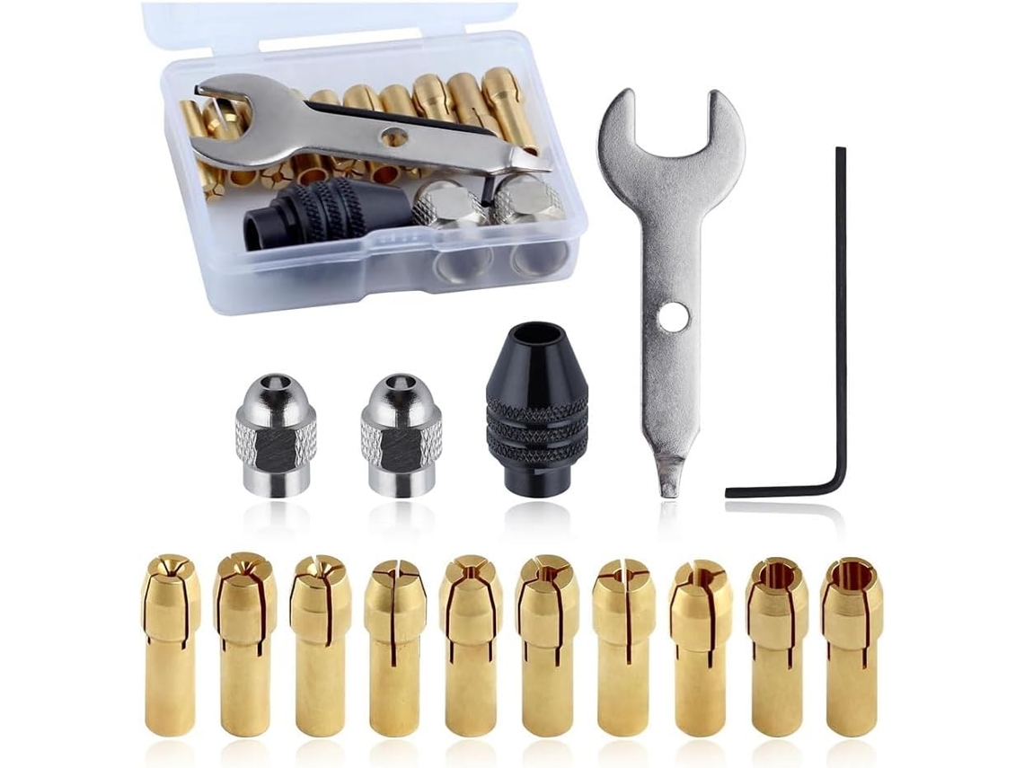 Conjunto De 15 Pinças Para Mandris Furadeira, Porcas Pinça