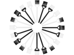Escova De Limpeza Para Teclado E Barbeador, 20 Peças, Abs Antiestático, Remove Poeira E Sujeira, Ideal Para Outono E