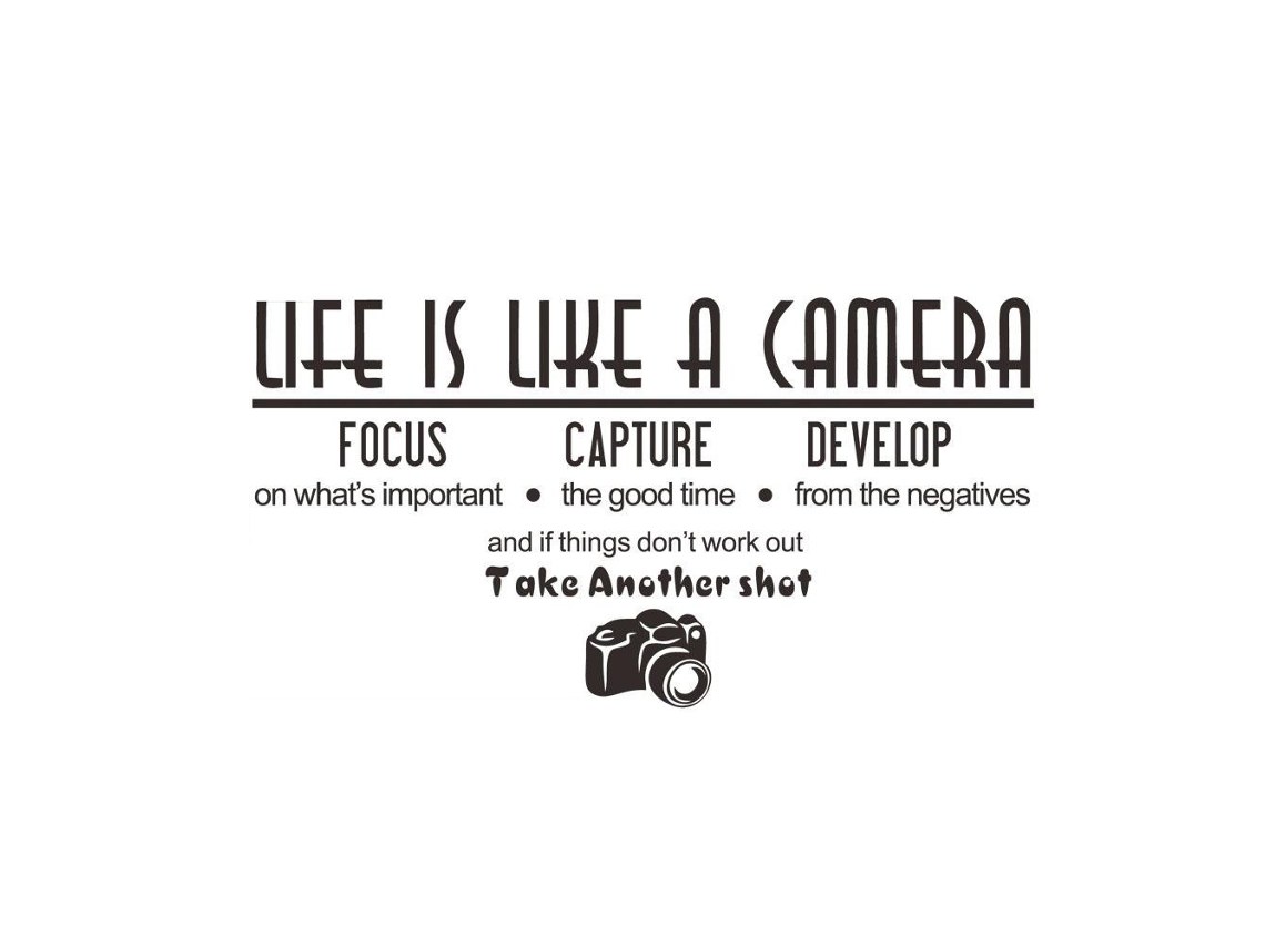 Adesivos Parede Citação Fotografia Decoração