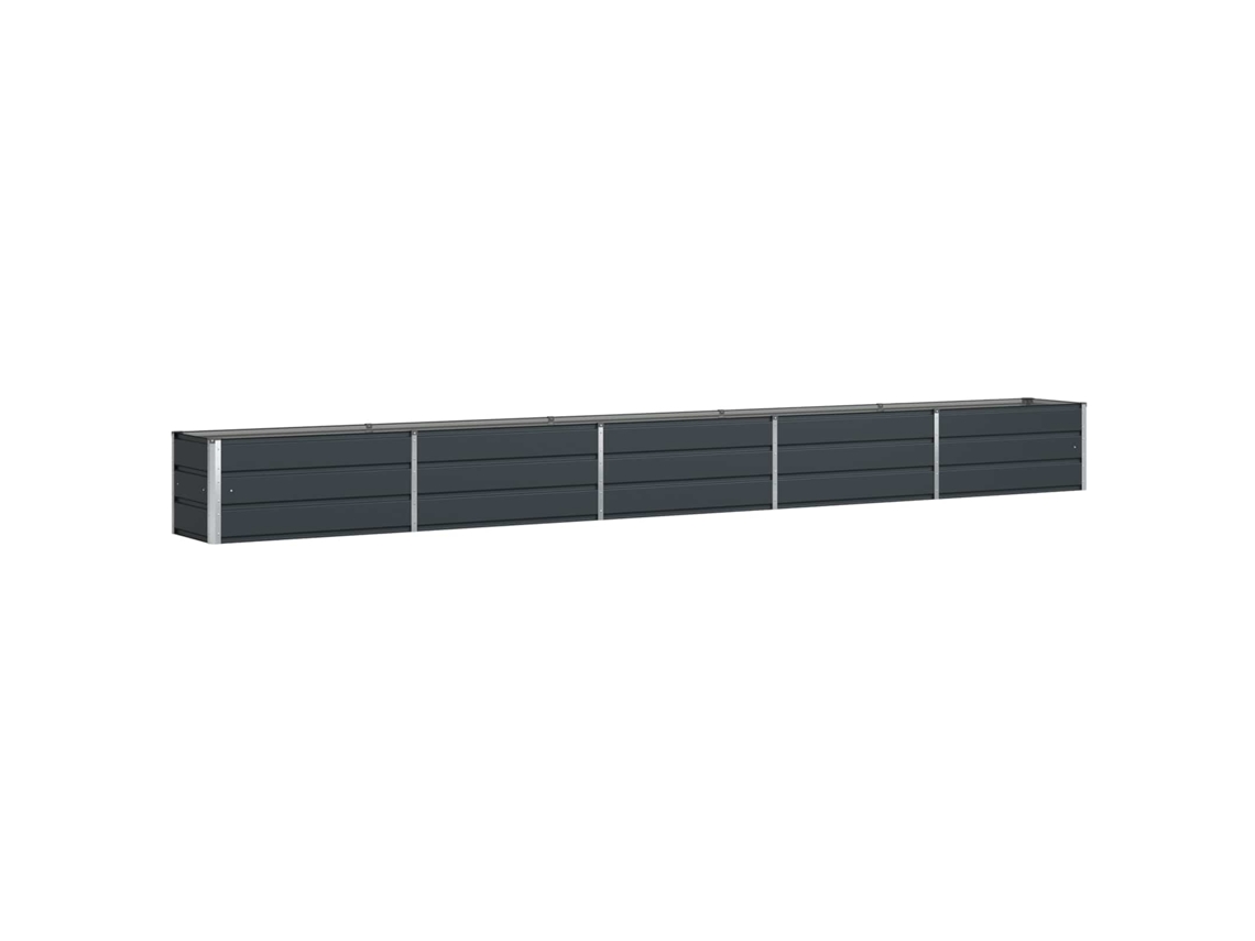 Conjunto 1 Floreira Vidaxl Antracite Aço (480 X 50 X 45 Cm)