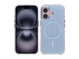 Capa De Tpu Estampada Para Iphone 16 Com Magsafe - Azul