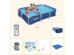 Bestway Piscina Bestway Steel Pro Retangular - 300x201x66 Cm - 7-peças S21571