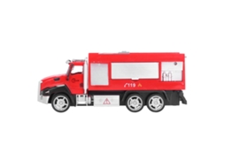 Mali brinquedo Caminhão de Bombeiros Liga 1:42 Modelo Simulação Puxar para Trás Presente Infantil