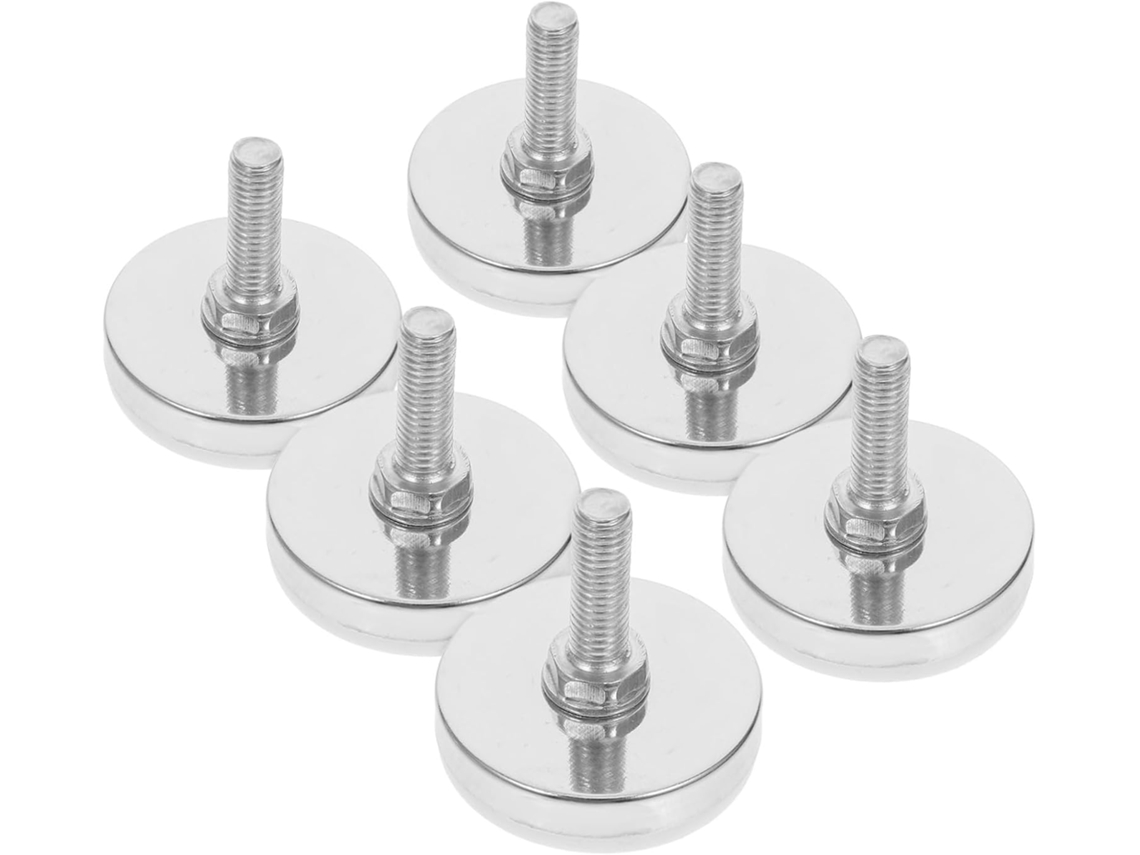Nuobesty Conjunto De 6-niveladores Pés Ajustáveis Para Móveis, Mesas E Armários Com Parafusos Para Cadeiras