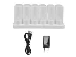 Lâmpada Vela Led Recarregável 100 240v Plugue Eu
