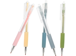 Conjunto De 5 Canetas Em Gel Ciieeo, Portáteis E Duráveis, Com Botão