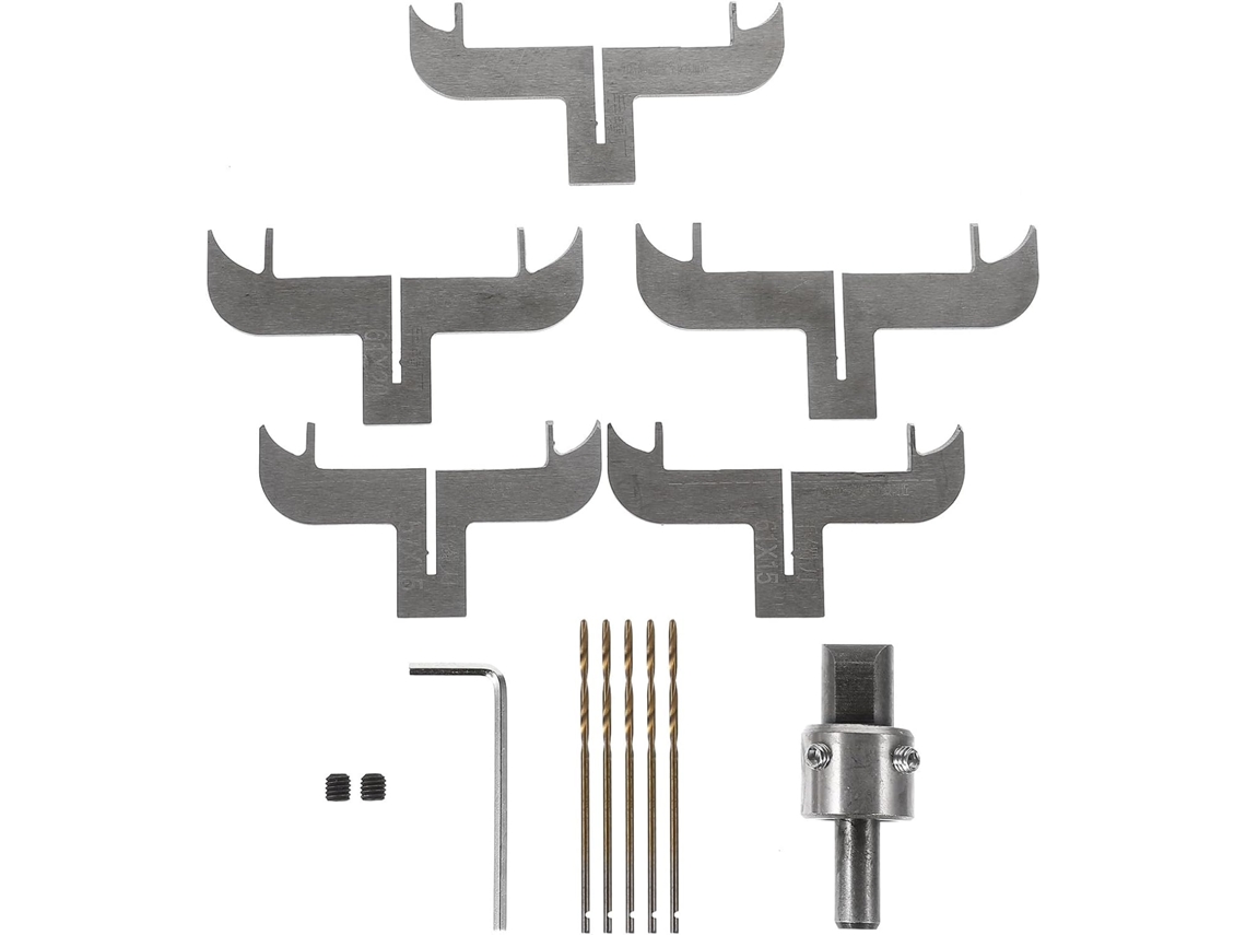 Conjunto de brocas e lâminas para pulseiras de madeira Garneck, ferramentas de corte e perfuração