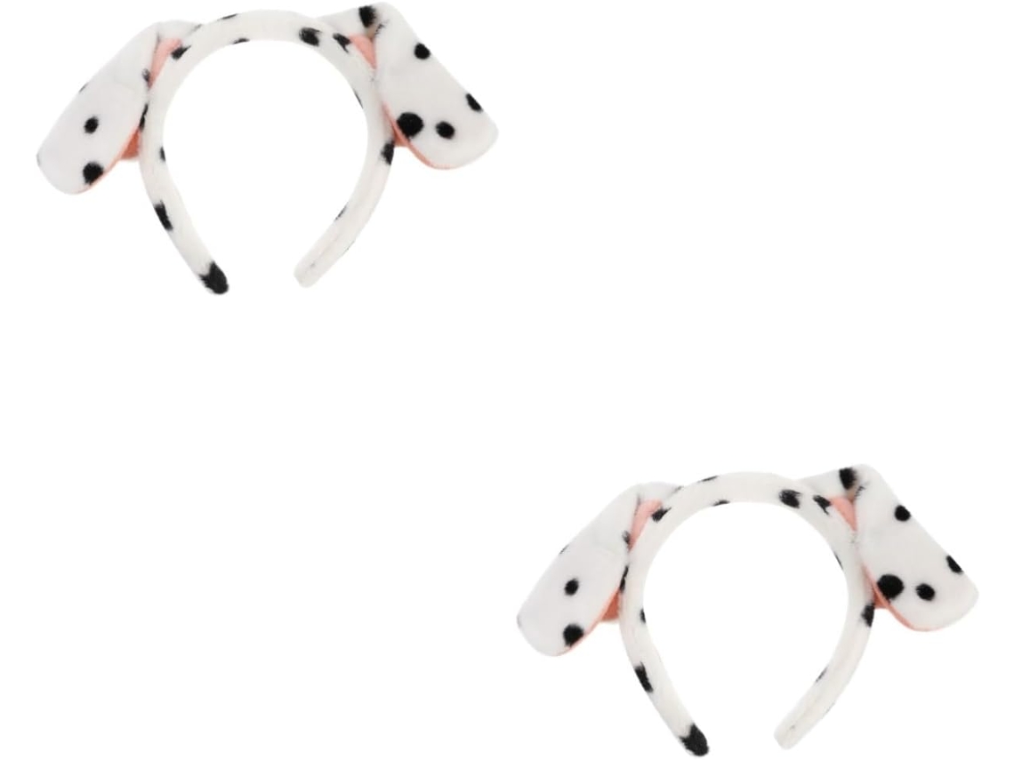 Tiara Flexível de Orelhas de Cachorro Brancas CHABERLU (2 Peças)