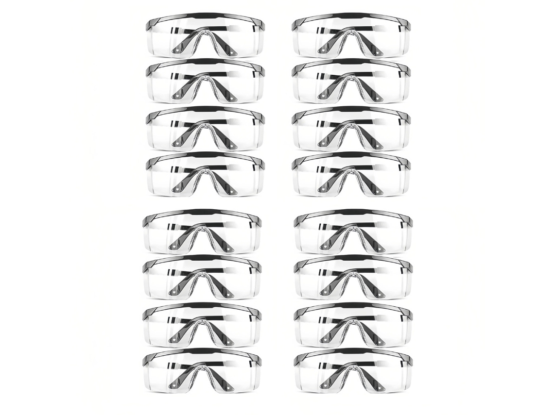 Conjunto De 16 Óculos Segurança Para Trabalho, Óculos De Proteção, Óculos De Segurança Anti, Gotejamento E Anti, Detritos