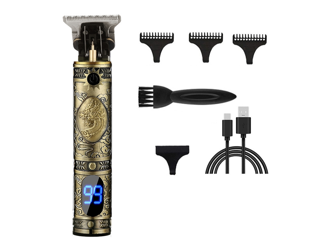 Máquina de Cortar Cabelo para Homens Kit de Corte de Cabelo Profissional Aparadores Sem Fio Kit de Corte de Cabelo e Aparador