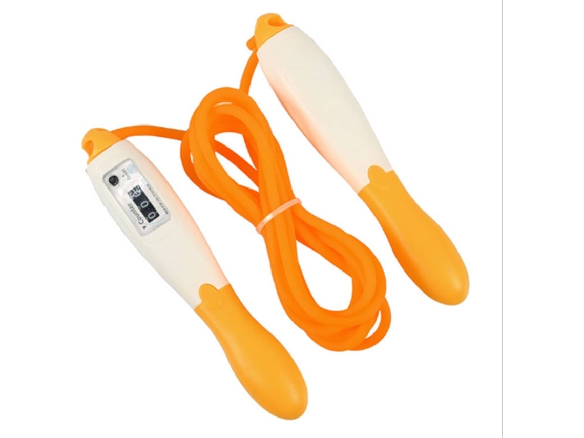 Corda De Saltar  Contador Digital (laranja)*