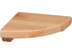 Prateleira De Canto Flutuante Em Madeira, Com Design Sem Bordas Afiadas, Ideal Para Banheiro E Sala De Estar