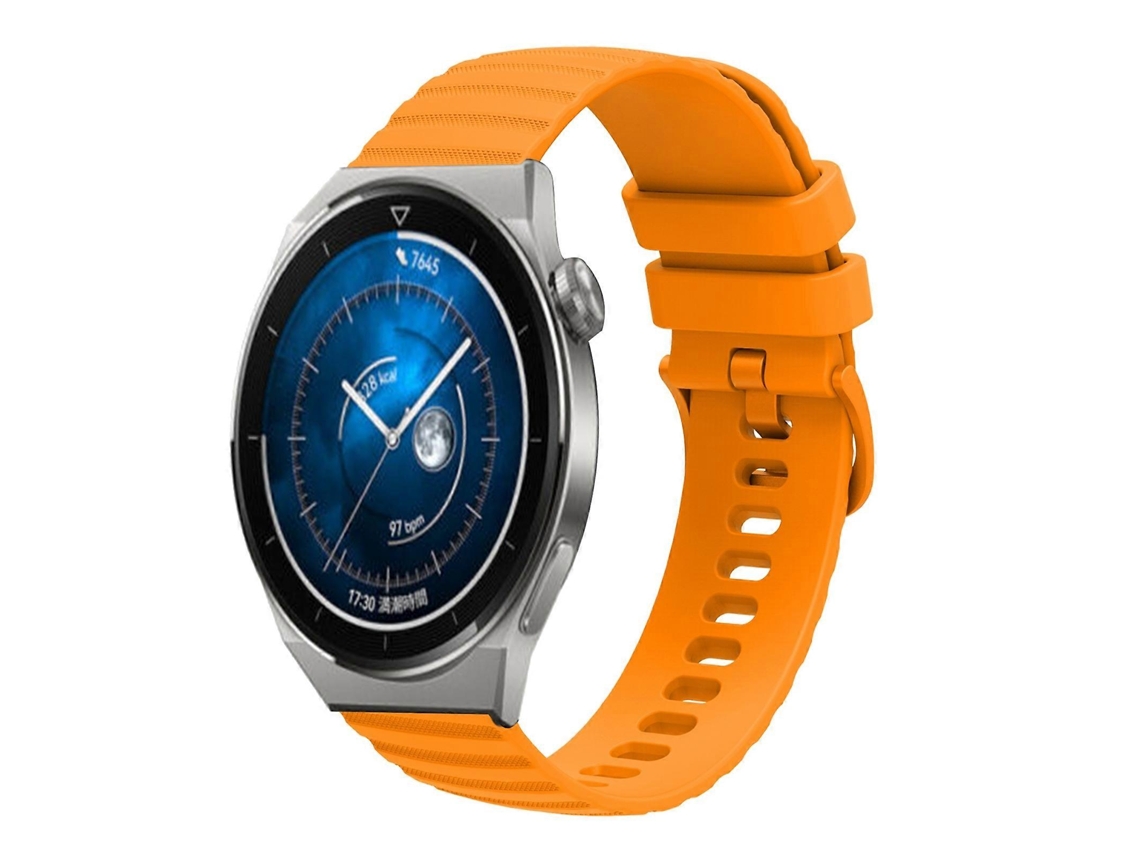 Pulseira De Silicone Sólida Com Padrão De Bolinhas Onduladas Para Huawei Watch Gt3 Pro 46mm 22mm