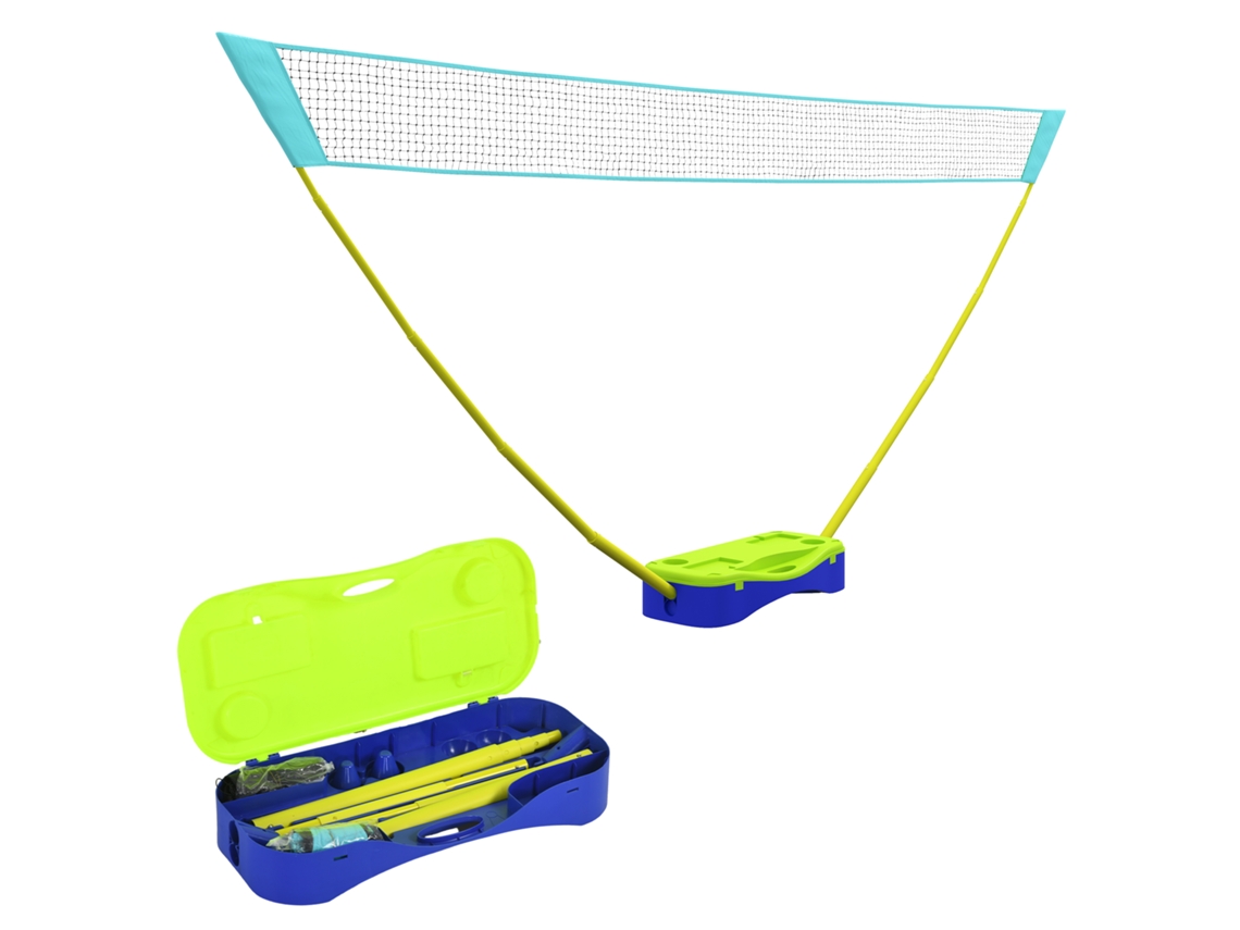 Rede De Badminton 2 Em 1 De 4m Com Suporte E De Voleibol Ajustável
