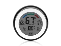 Medidor digital de temperatura e umidade com LCD e exibição de nível de conforto | S/MARCA