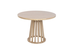 Mesa de Jantar Redonda em Madeira de Olmo ALEXANDRA HOUSE LIVING (100x100x76cm)